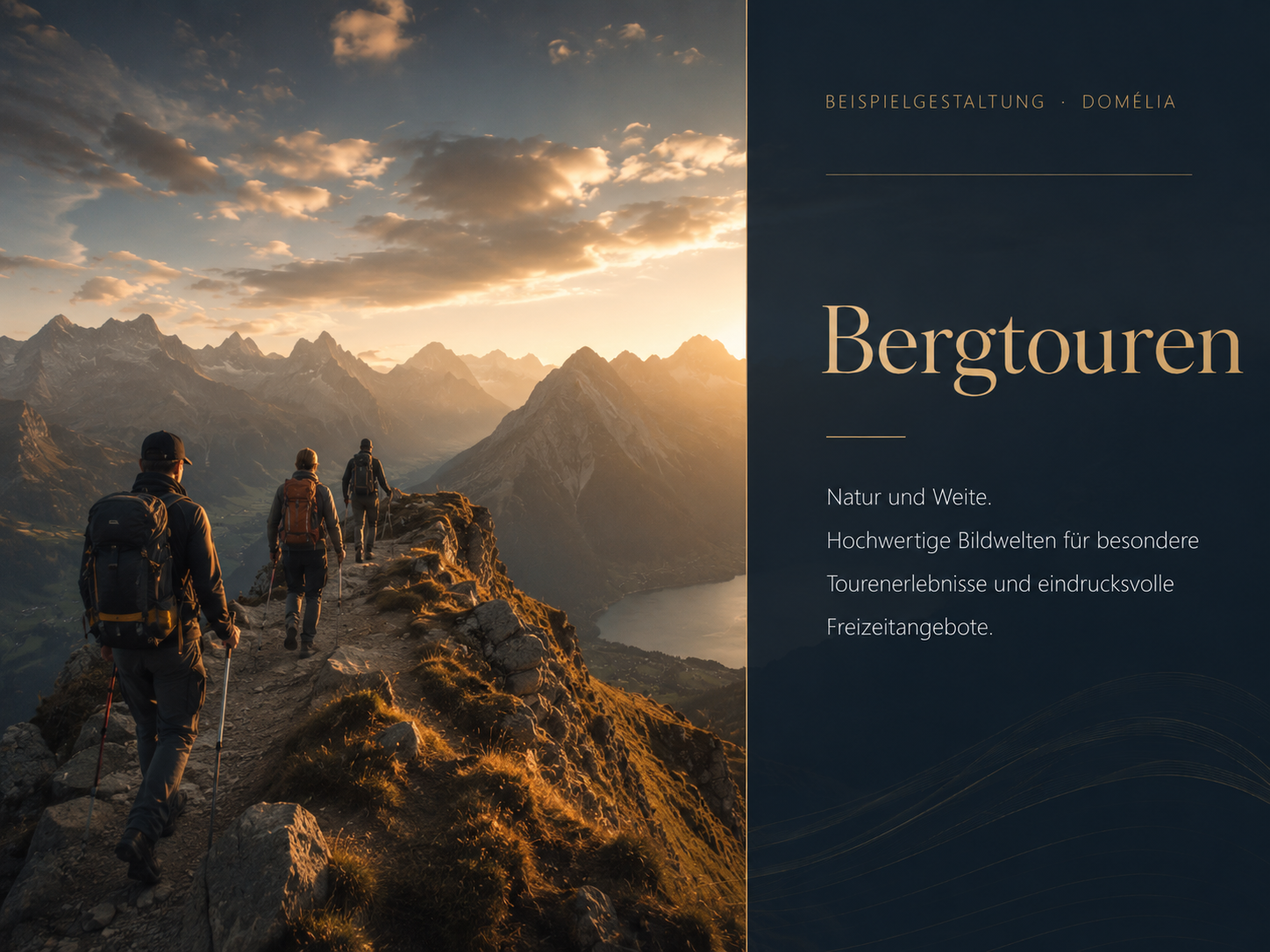 Geführte Bergtour mit weiter Aussicht