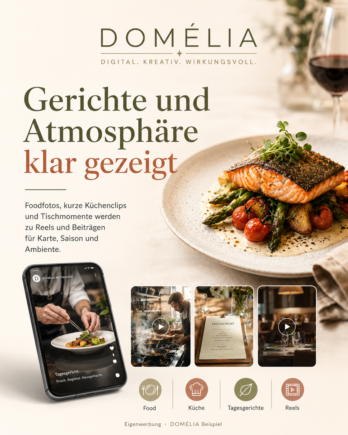 Stilvoll gedeckter Tisch in einem Restaurant